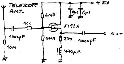 Active Antenna in the DR111